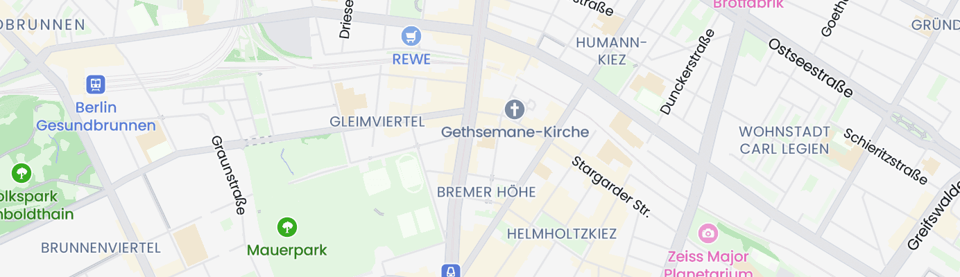 Karte mit dem ungefähren Standort