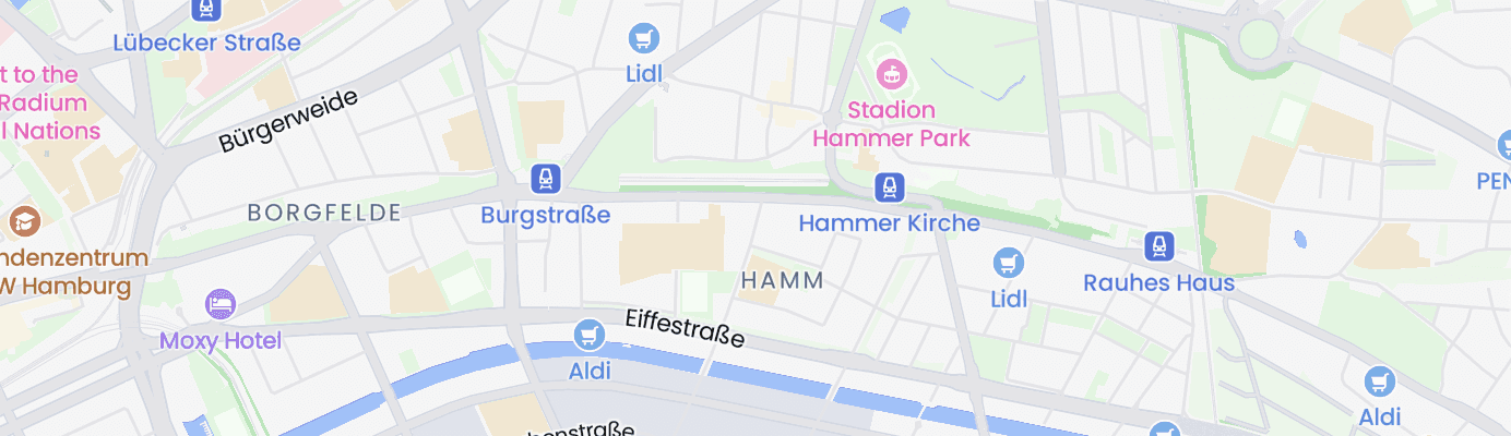 Karte mit dem ungefähren Standort