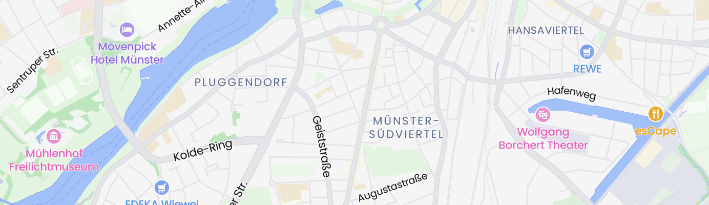 Karte mit dem ungefähren Standort