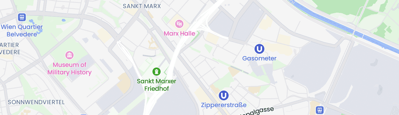 Karte mit dem ungefähren Standort