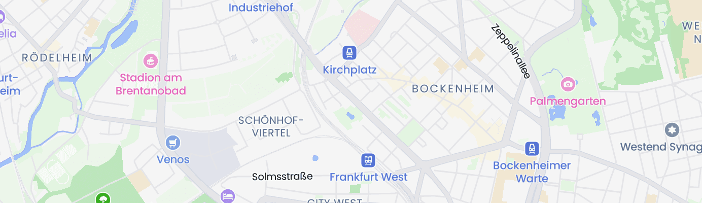 Map showing the approximate location