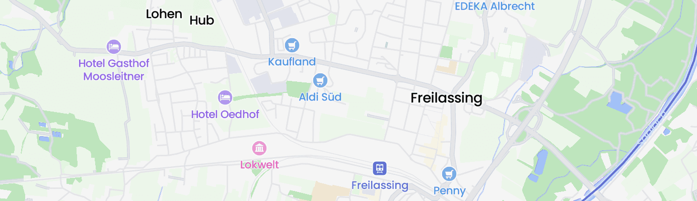 Karte mit dem ungefähren Standort