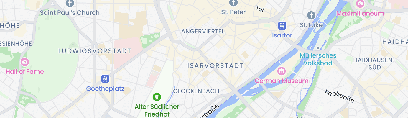 Karte mit dem ungefähren Standort