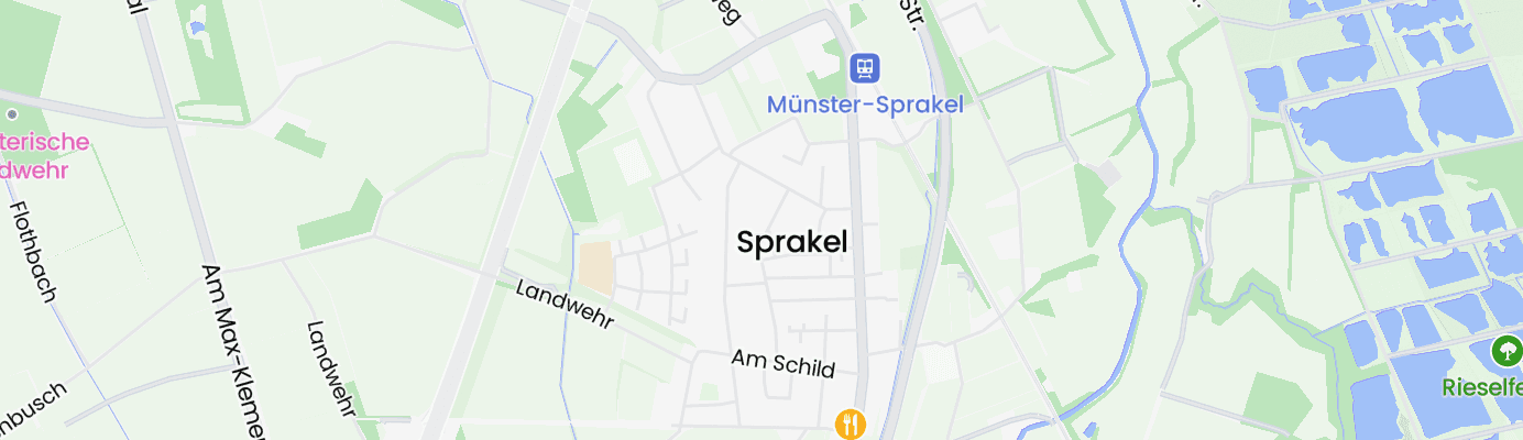 Karte mit dem ungefähren Standort