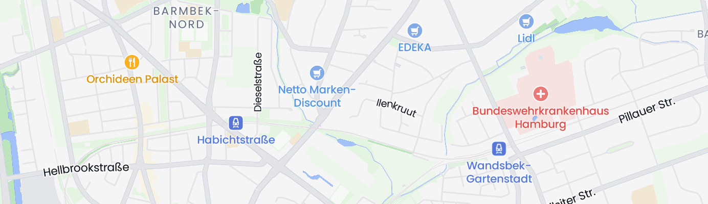 Karte mit dem ungefähren Standort