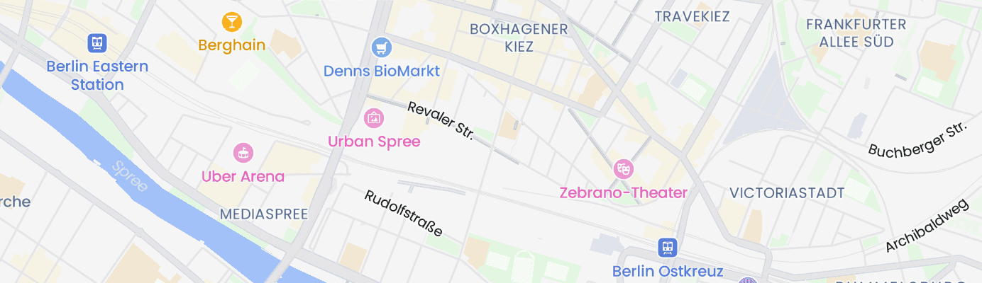 Karte mit dem ungefähren Standort