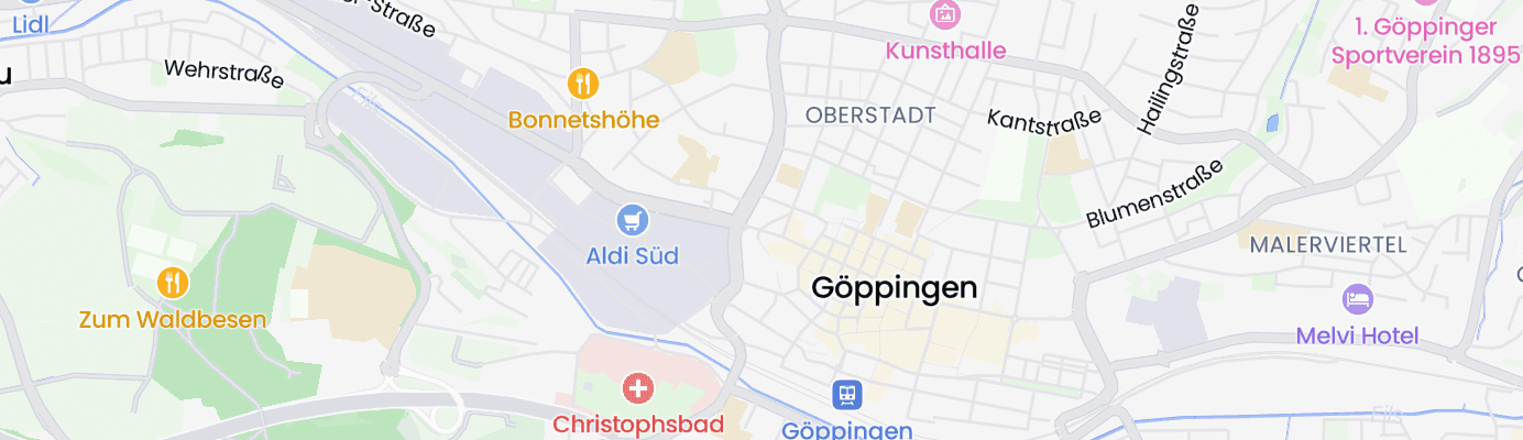 Karte mit dem ungefähren Standort
