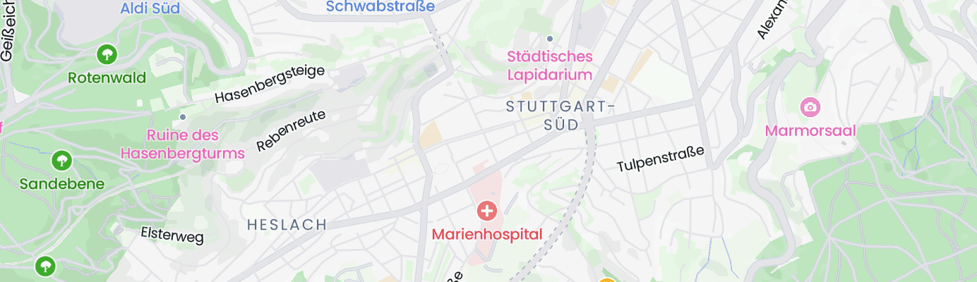 Karte mit dem ungefähren Standort
