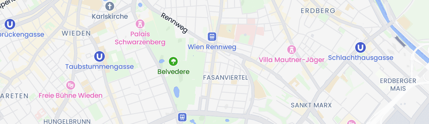 Karte mit dem ungefähren Standort