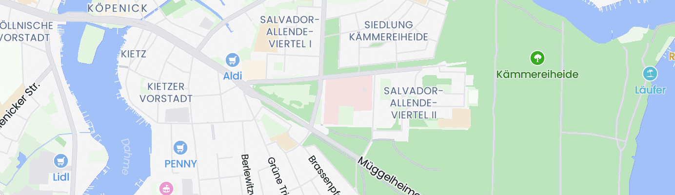 Karte mit dem ungefähren Standort