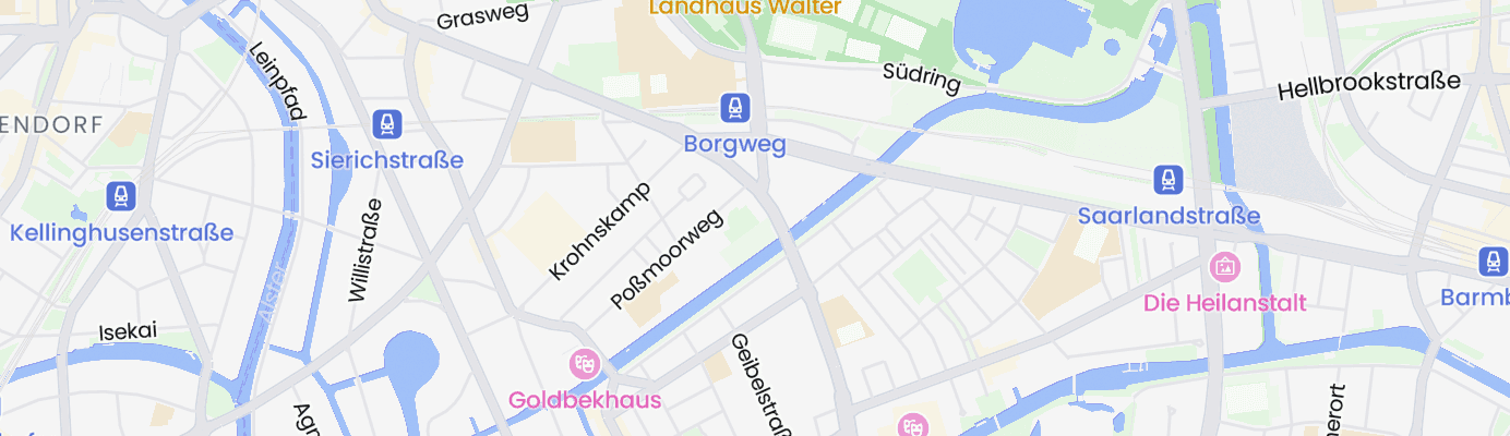 Karte mit dem ungefähren Standort
