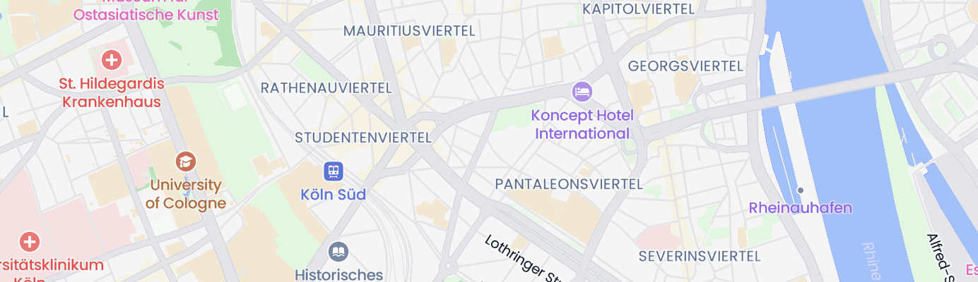Karte mit dem ungefähren Standort