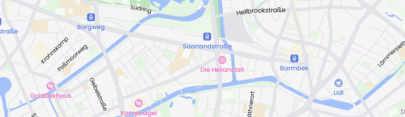 Karte mit dem ungefähren Standort