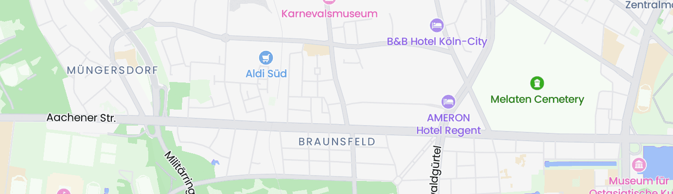 Karte mit dem ungefähren Standort