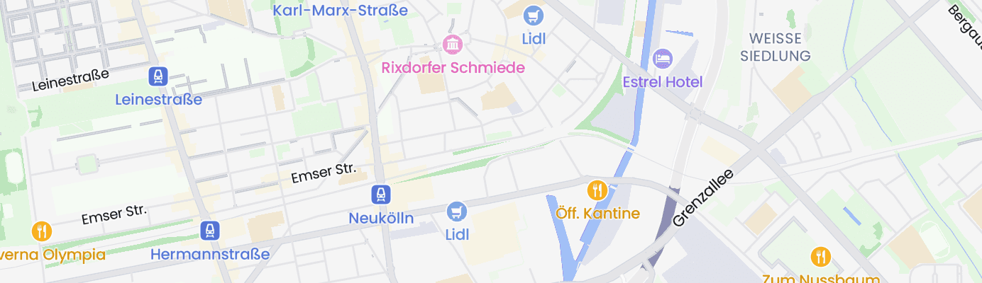 Karte mit dem ungefähren Standort