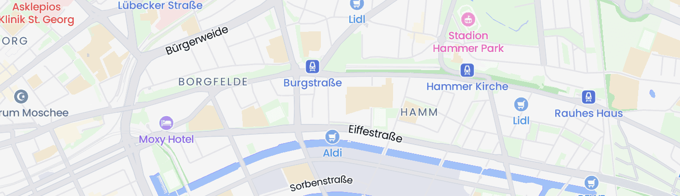 Karte mit dem ungefähren Standort