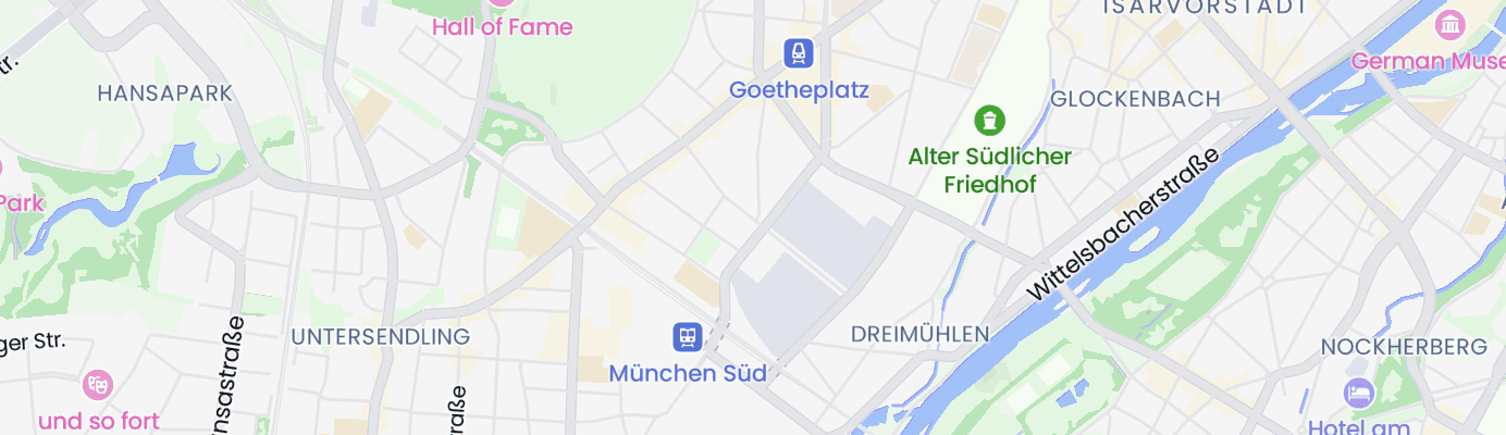 Karte mit dem ungefähren Standort