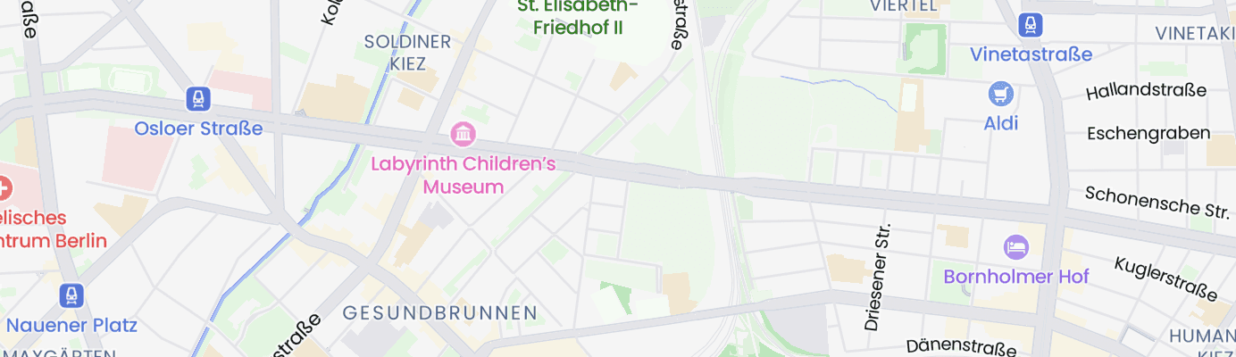 Karte mit dem ungefähren Standort