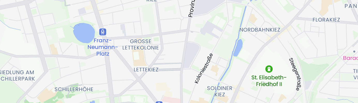 Karte mit dem ungefähren Standort