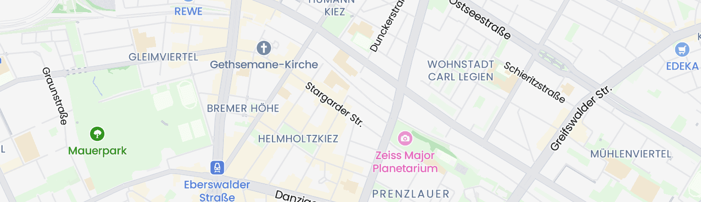 Karte mit dem ungefähren Standort