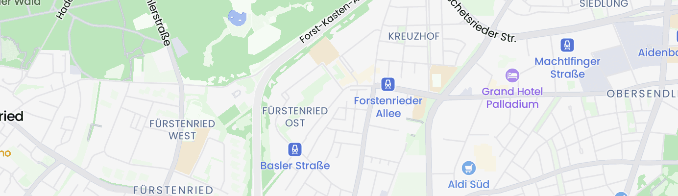 Karte mit dem ungefähren Standort