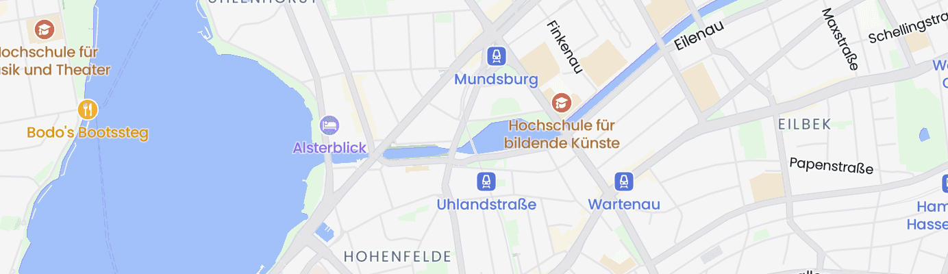 Karte mit dem ungefähren Standort