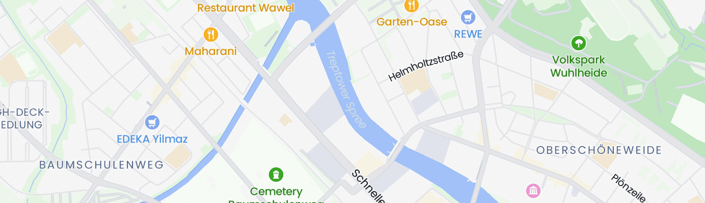 Karte mit dem ungefähren Standort