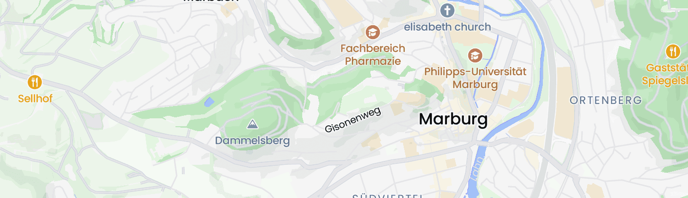 Map showing the approximate location