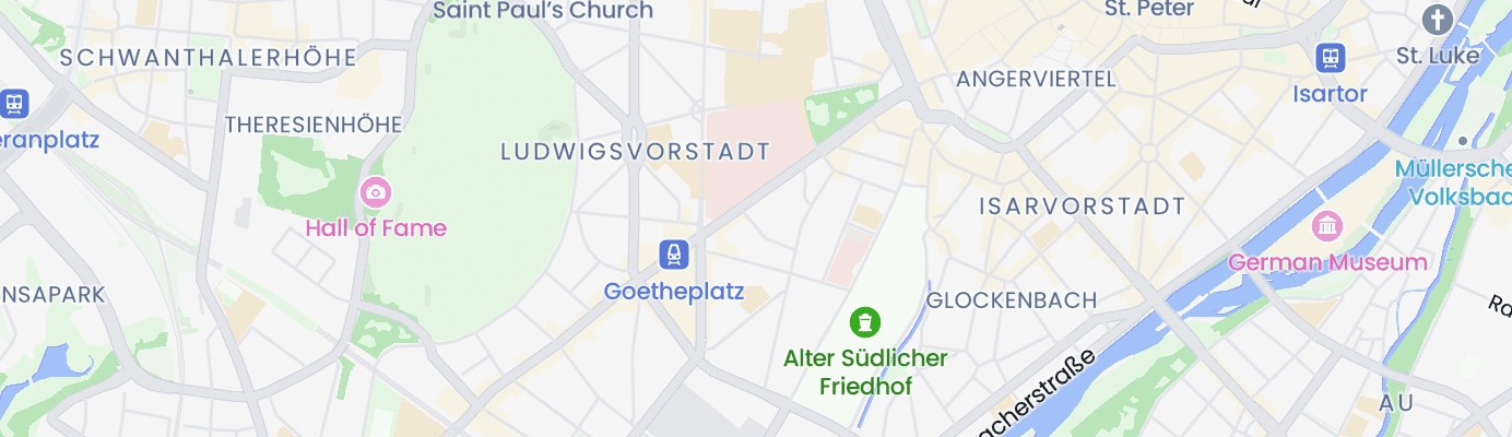 Karte mit dem ungefähren Standort