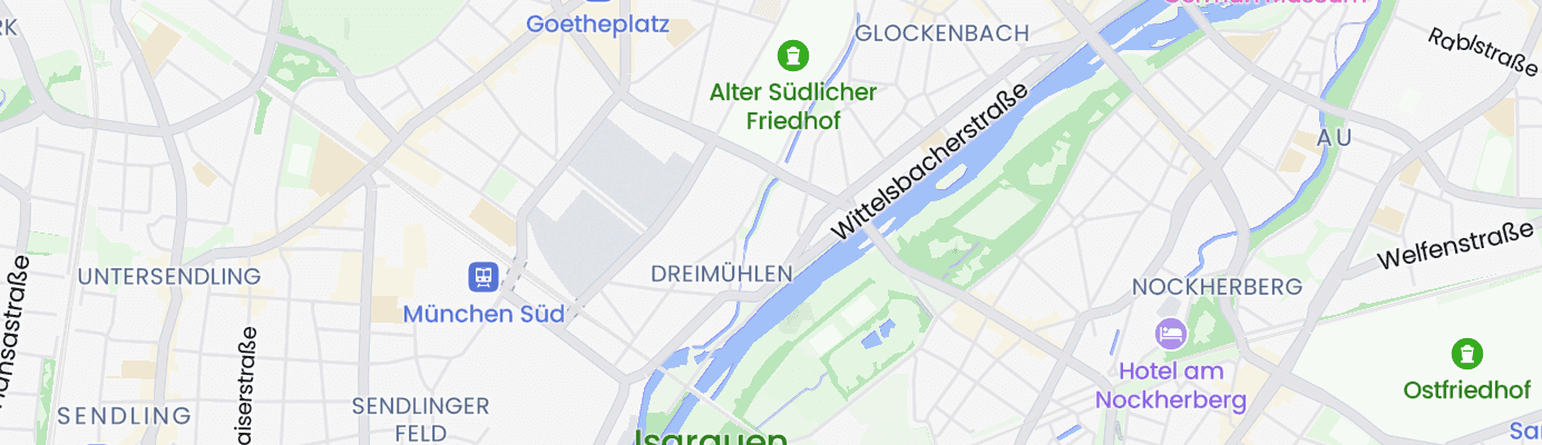 Karte mit dem ungefähren Standort