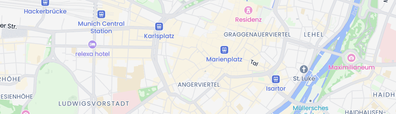 Karte mit dem ungefähren Standort