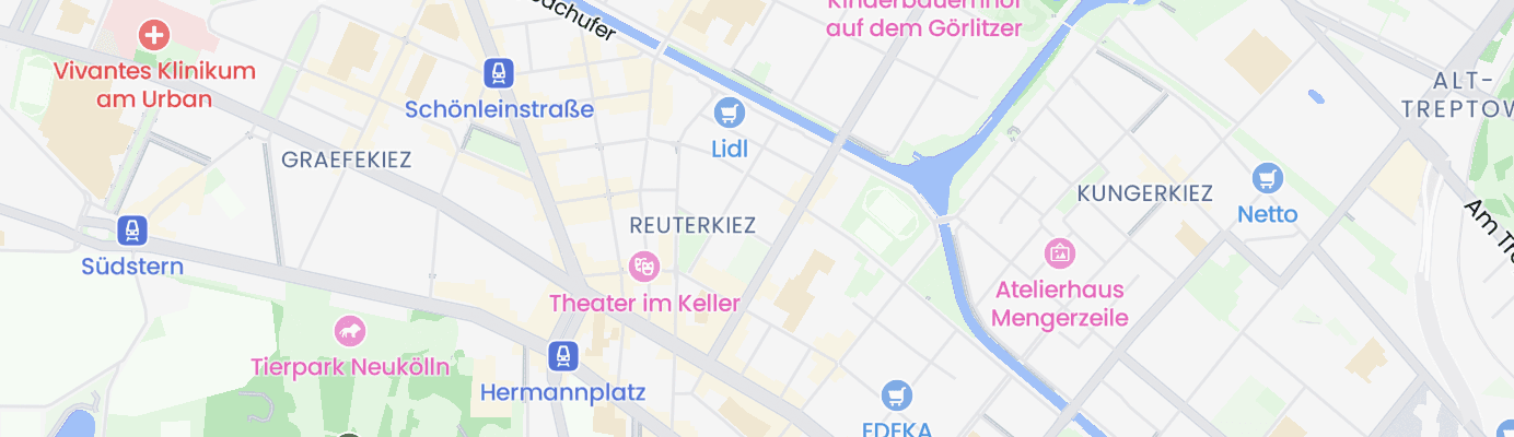 Karte mit dem ungefähren Standort