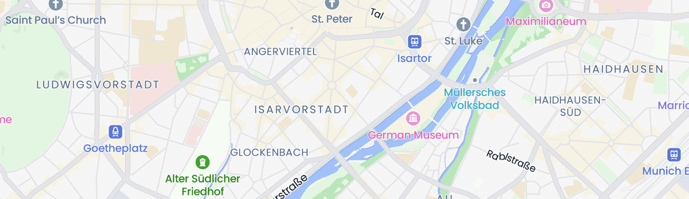 Karte mit dem ungefähren Standort