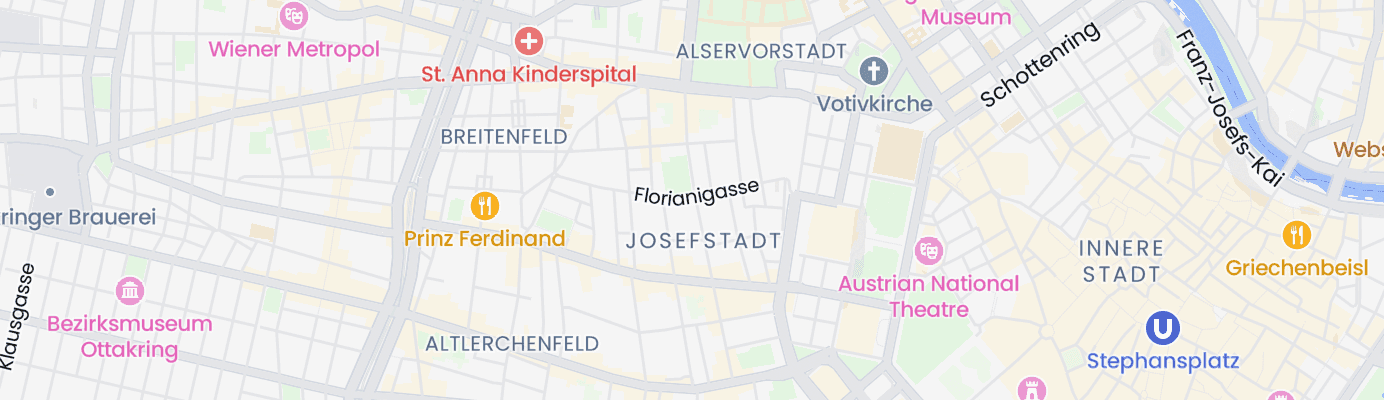Karte mit dem ungefähren Standort