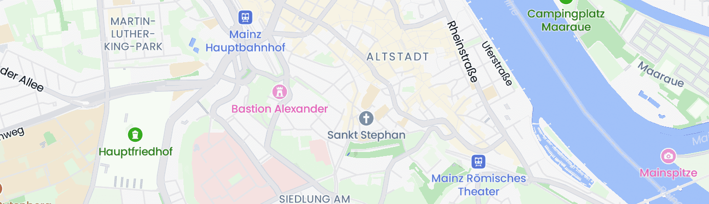 Karte mit dem ungefähren Standort