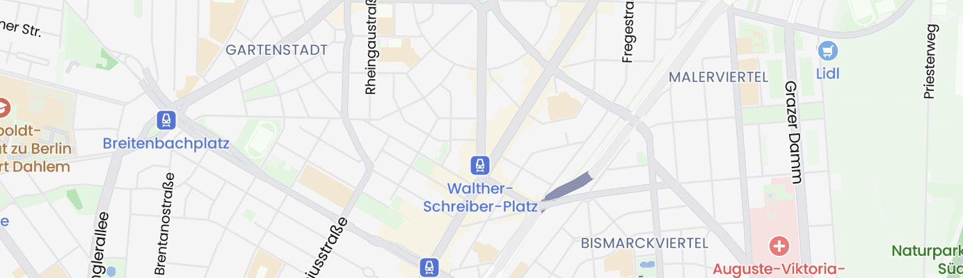 Karte mit dem ungefähren Standort