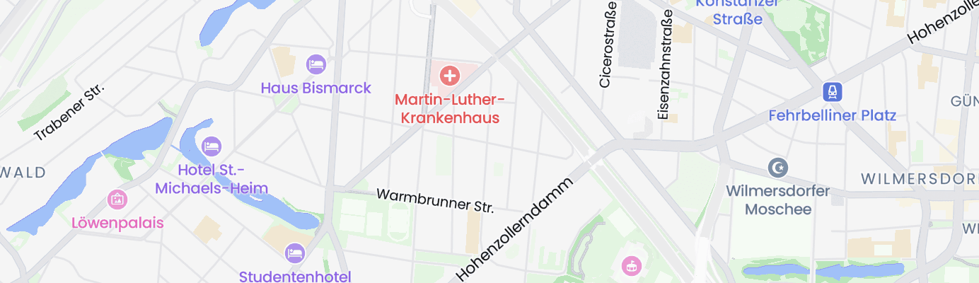 Karte mit dem ungefähren Standort