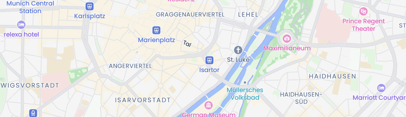 Karte mit dem ungefähren Standort