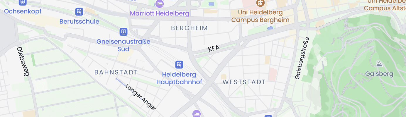 Karte mit dem ungefähren Standort
