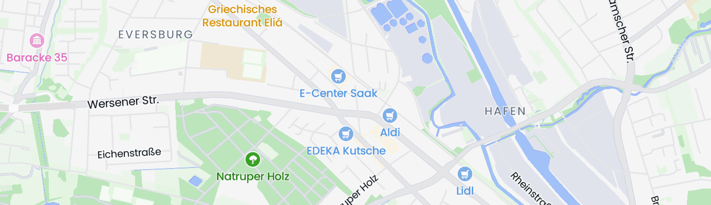 Karte mit dem ungefähren Standort