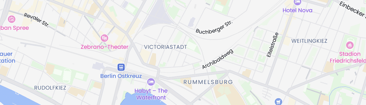 Karte mit dem ungefähren Standort