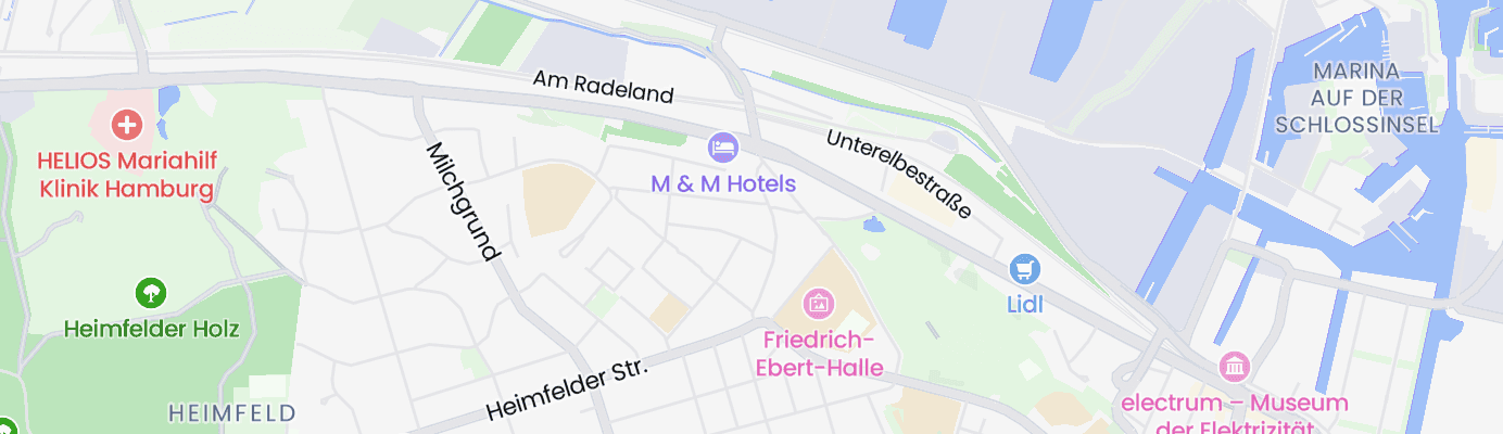 Karte mit dem ungefähren Standort