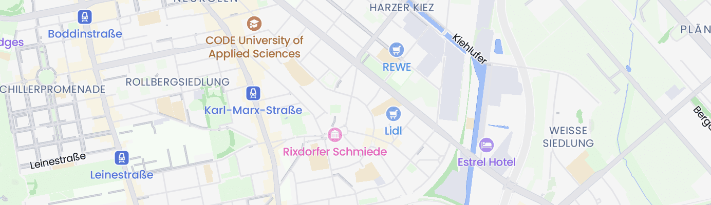 Karte mit dem ungefähren Standort