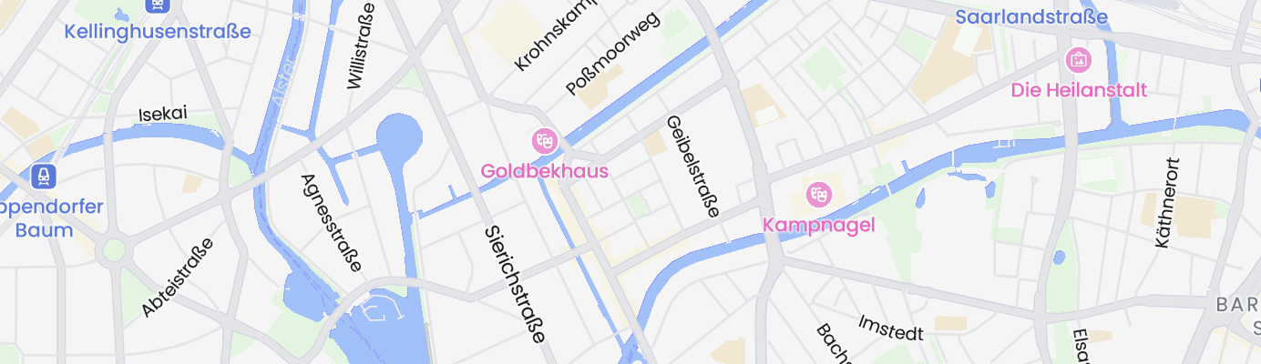 Karte mit dem ungefähren Standort