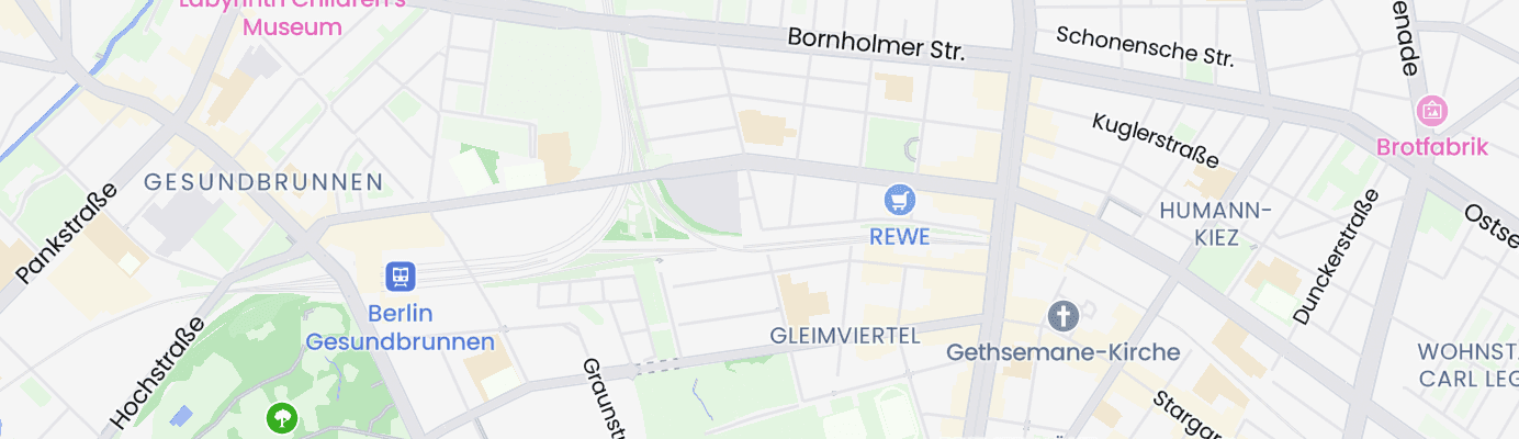 Karte mit dem ungefähren Standort
