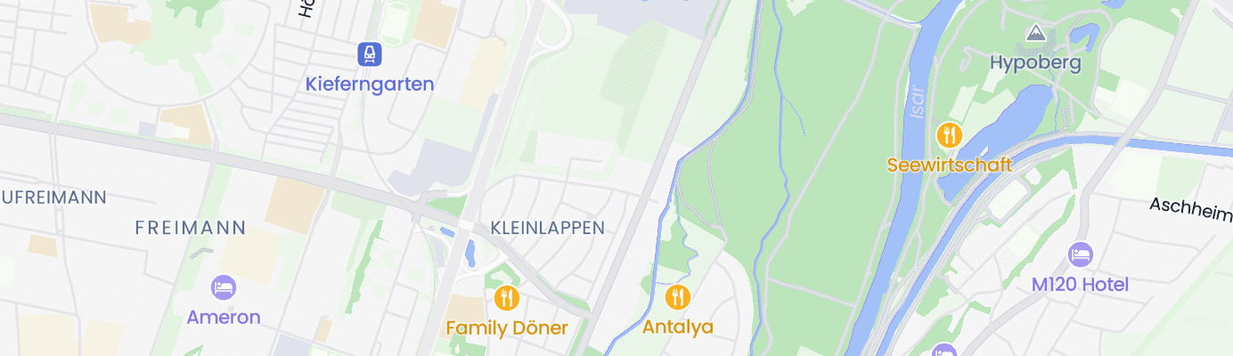Karte mit dem ungefähren Standort