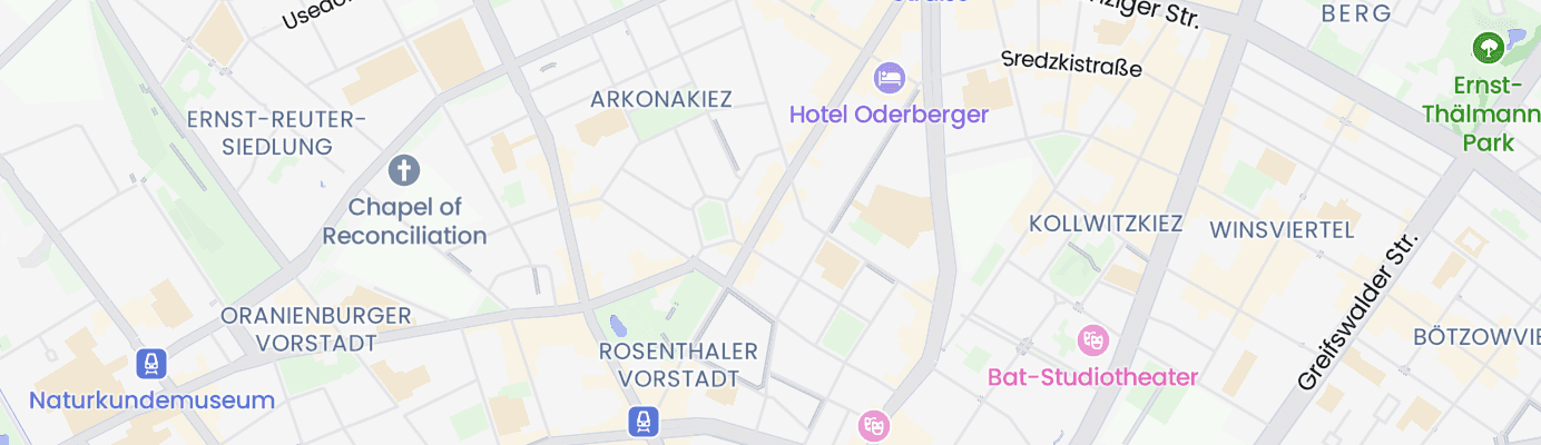 Karte mit dem ungefähren Standort