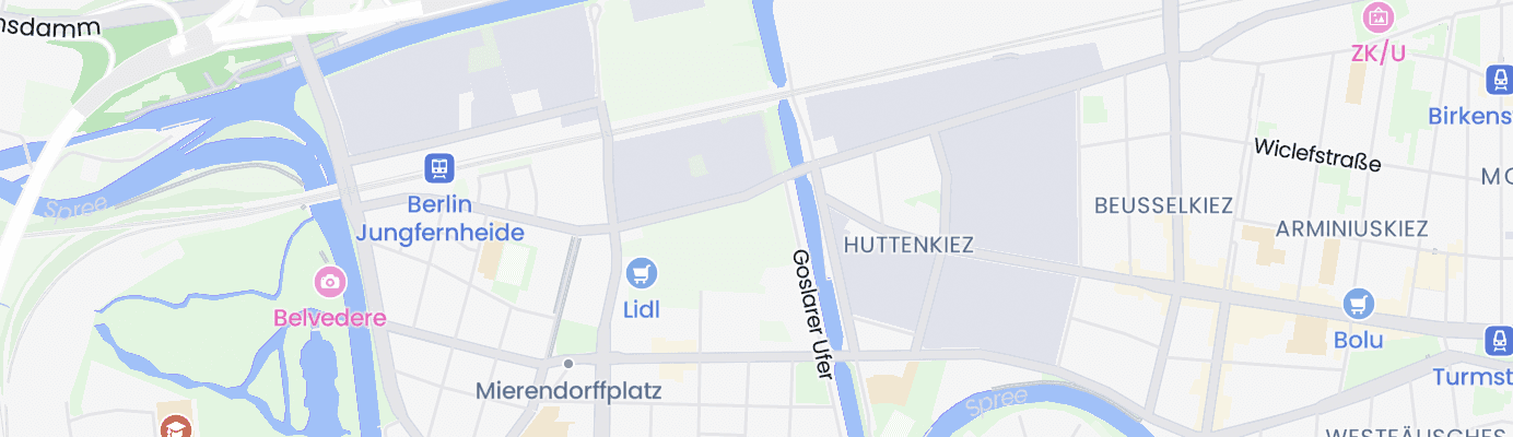 Karte mit dem ungefähren Standort