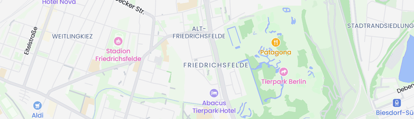 Karte mit dem ungefähren Standort