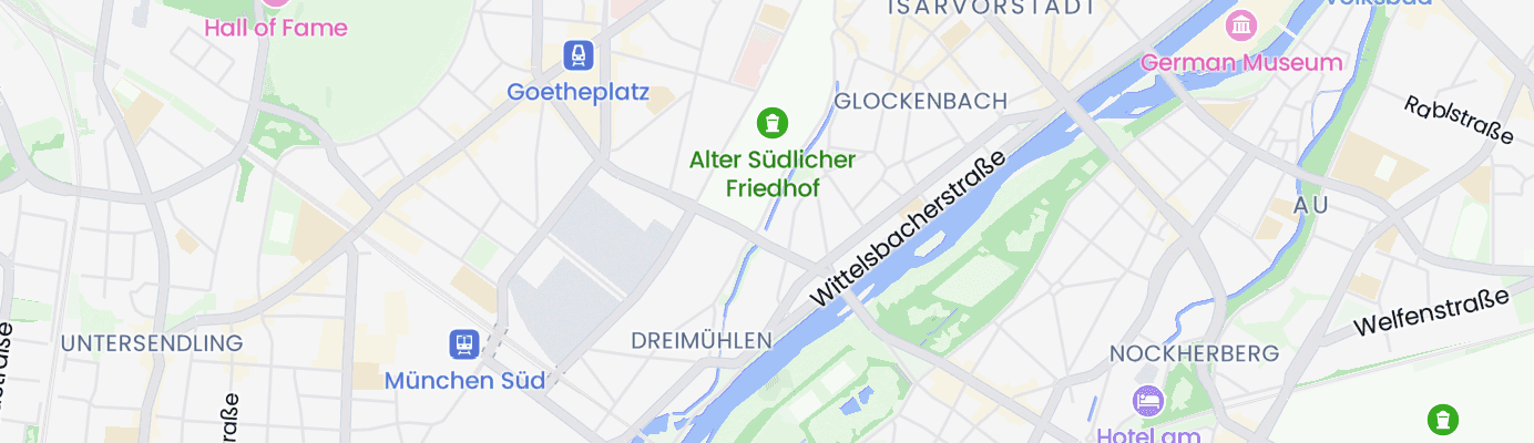 Karte mit dem ungefähren Standort